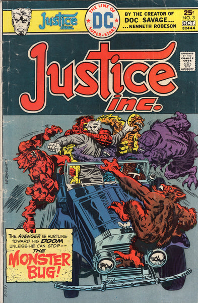 Justice Inc. #3 Bronze Age Kirby VG