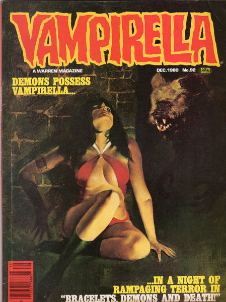 Vampirella #92 Warren Magazine Mature Readers VGFN