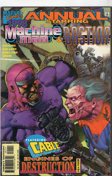 Machine Man & Bastion Annual #1998 "Engines Of Destruction" VF