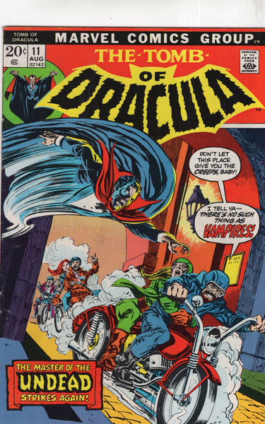 Tomb Of Dracula #11 Bronze Age Colan Horror! FN