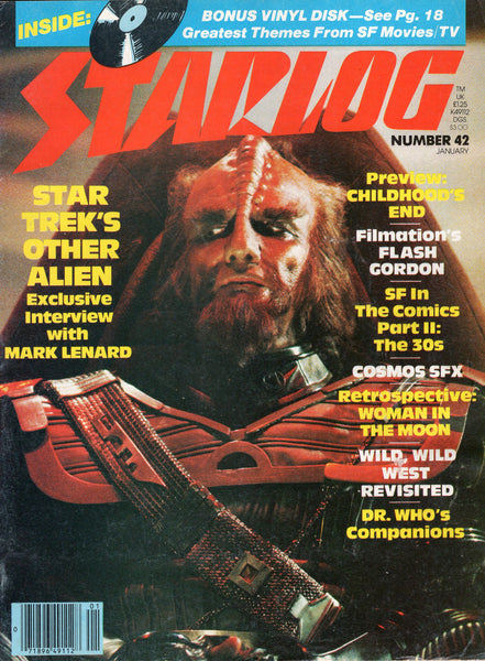 Starlog Magazine #42 Dr. Who's Companions, Childhood's End, + Sci-Fi Themes Record Insert Attached VGFN