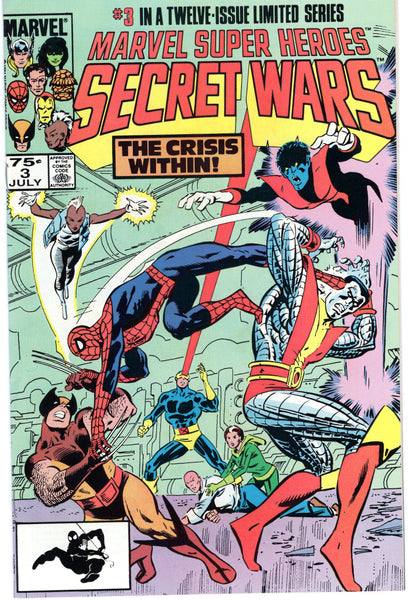 Marvel Super Heroes Secret Wars #3 Second Print HTF VF