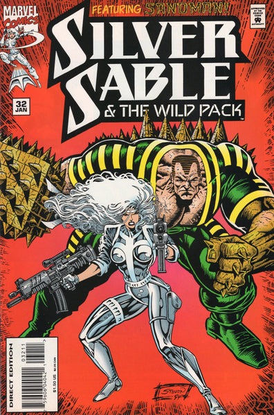 Silver Sable & The Wild Pack #32 w/ The Sandman HTF Later Issue VF