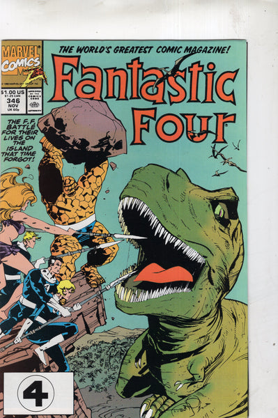 Fantastic Four #346 The Island That Time Forgot VF