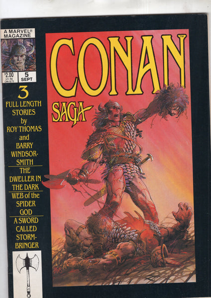 Conan Saga #5 Magazine Barry Smith Classics! FN