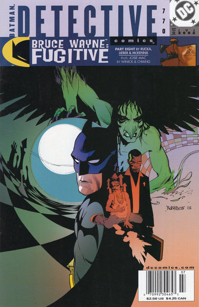 Detective Comics #770 Bruce Wayne: Fugitive! FVF