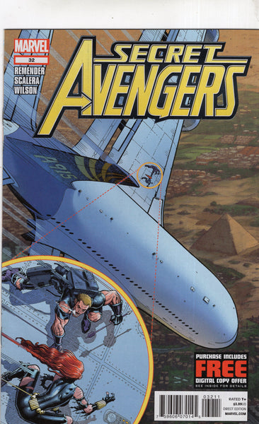Secret Avengers #32 Hawkeye Black Widow! Art Adams! NM-