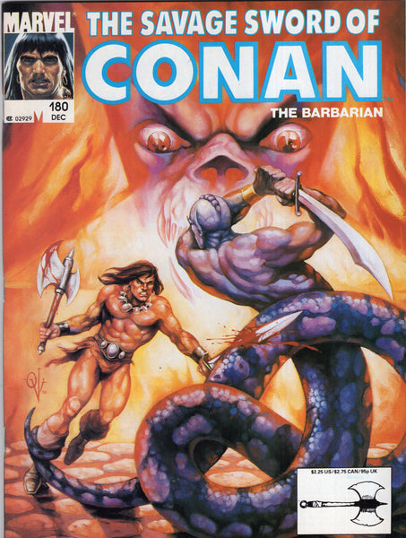Savage Sword Of conan #180 The Tomb Of Lost Visions! VF