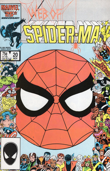 Web Of Spider-Man #20 Little Wars! 25th Anniversary Cover! VF