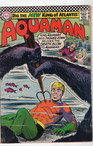 Aquaman #28 King Aquababy? Silver Age Lower Grade GD