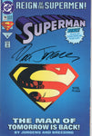 Superman #78 Fancy Die Cut Cover Reign Of The Supermen Signed By Dan Jugens #6055 / 10,000 W/ Dynamic Forces COA VF