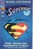 Superman #78 Fancy Die Cut Cover Reign Of The Supermen Signed By Dan Jugens #6055 / 10,000 W/ Dynamic Forces COA VF