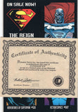 Superman #78 Fancy Die Cut Cover Reign Of The Supermen Signed By Dan Jugens #6055 / 10,000 W/ Dynamic Forces COA VF