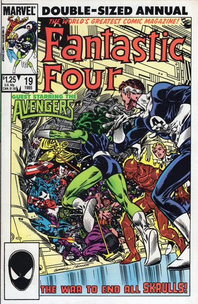 Fantastic Four Annual #19 "The War To End All Skrulls!" Byrne Story And Art VF