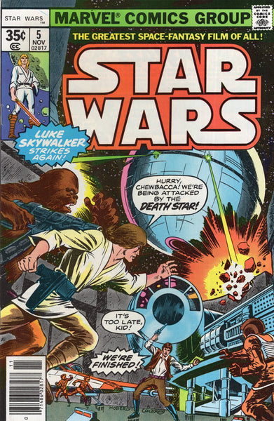 Star Wars #5 Original Bronze Age Series Key 35 Cent Cover! VF