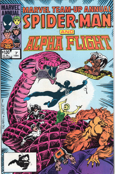 Marvel Team-Up Annual #7 Spidey (Black Suit) & Alpha Flight! FVF