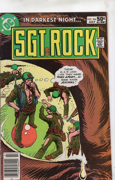 Sgt Rock #354 News Stand Variant VGFN