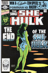 Savage She-Hulk #25 The End" HTF Last Issue VGFN