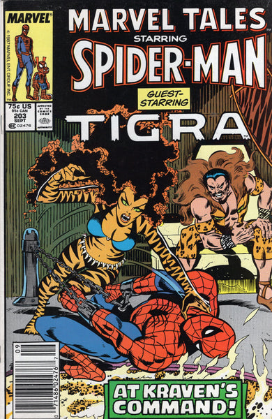 Marvel Tales #203 Tigra & Kraven! REPRINT issue News Stand Variant FVF