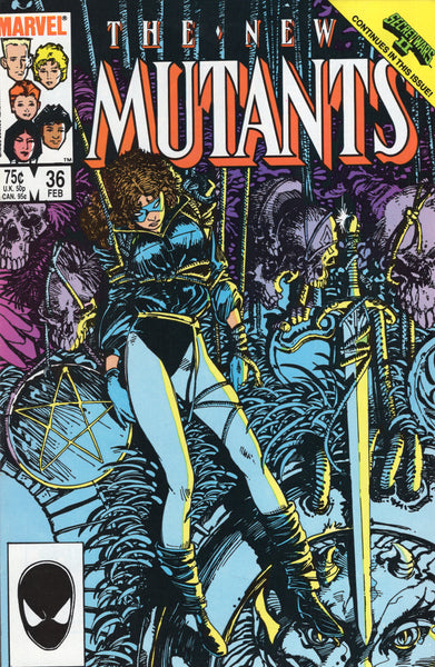 New Mutants #36 Subway To Salvation! Barry Smith cover VF