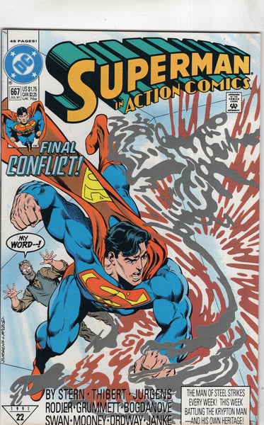 Action Comics #667 "Final Conflict!" VF