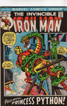Iron Man #50 First Princess Python! Bronze Age!! FN