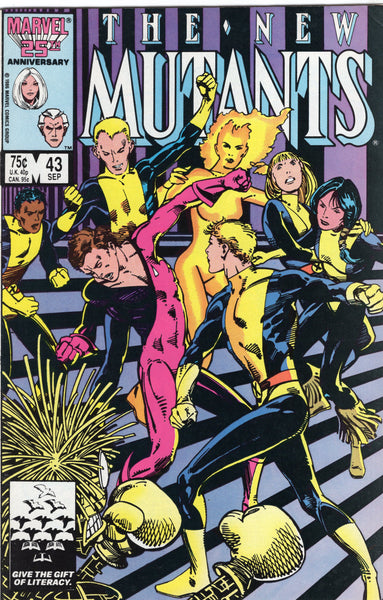 New Mutants #43 Getting Eeven! Barry Smith cover FVF