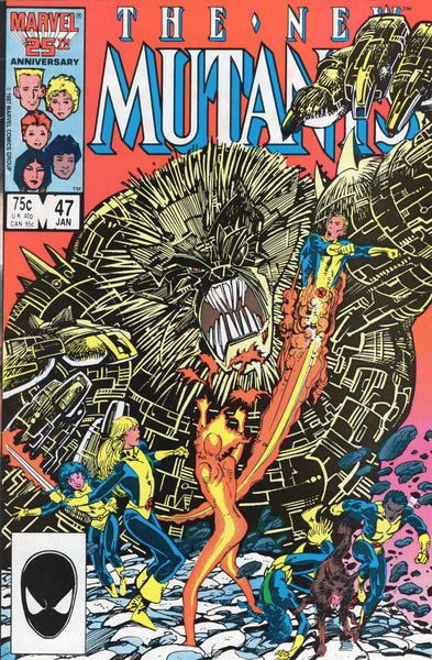 New Mutants #47 My Heart For The Highlands!  Barry Smith Cover FVF