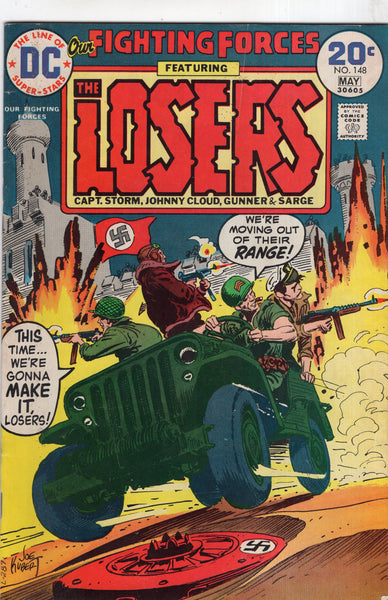 Our Fighting Forces #148 Featuring The Losers Kubert Art VG