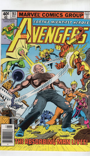 Avengers #183 The Absorbing Man Lives! Bronze Age Byrne! FN