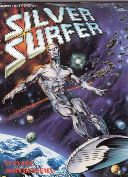 Silver Surfer "Judgement Day" Graphic Novel Stand Lee & John Buscema Oversize Hardcover w/ DJ FVF