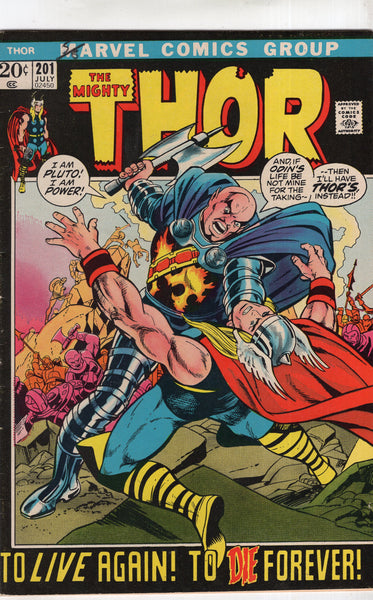 Thor #201 To Die Forever! Bronze Age Classic FN
