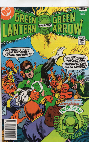 Green Lantern #107 The Man Who Murdered Green Lantern! Bronze Age FN