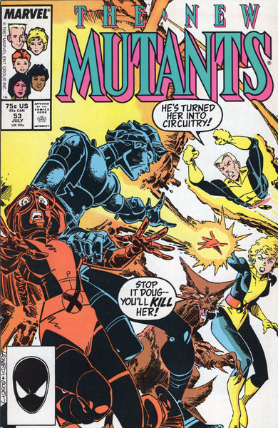New Mutants #53 You'll Kill Her!... VF