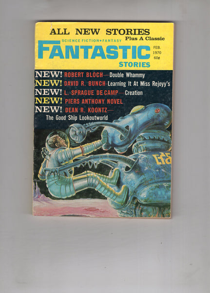 Fantastic Stories Pulp Magazine Vol. 19 #3 February, 1970 VG