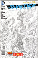 Justice League #10 Jim Lee Sketch Cover Variant New 52 Series VF