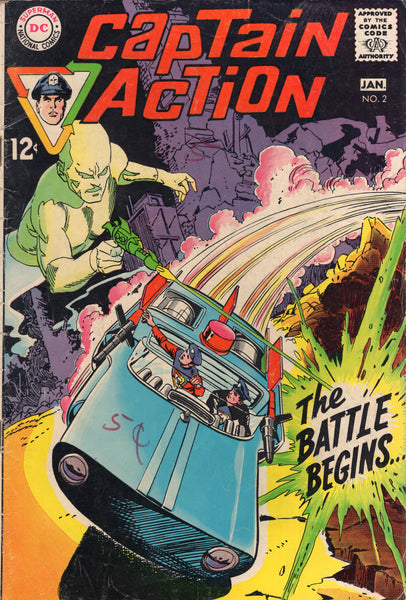 Captain Action #2 "The Battle Begins..." Silver Age Gil Kane Art VG