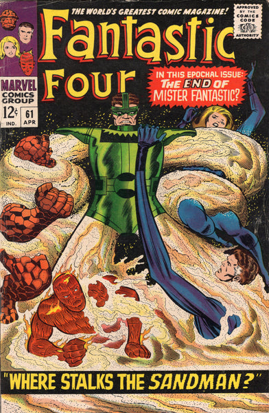 Fantastic Four #61 Where Stalks The Sandman? Silver Age Classic VG+