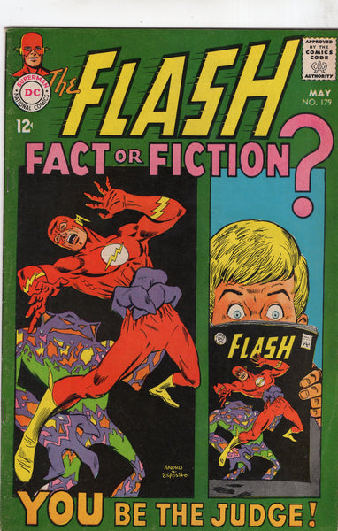 Flash #179 Fact Or Fiction? First Earth Prime! Silver Age Key VGFN