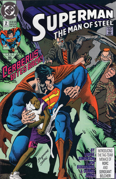 Superman The Man Of Steel #2 "Cerberus Bites Back!" FVF