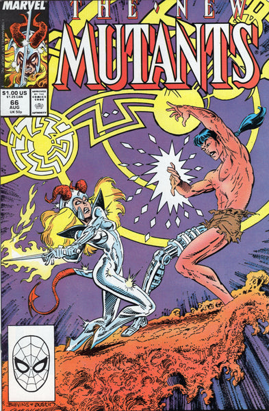 New Mutants #66 Sorcerer's Duel! VF