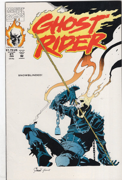 Ghost Rider Vol 2 #21 "Snowblinded!" VFNM