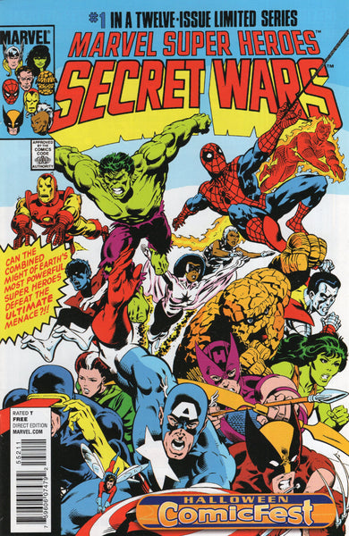 Marvel Super Heroes Secret Wars #1 Comicfest Halloween Variant VFNM