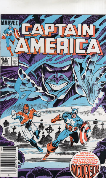 Captain America #306 Modred The Dark Mage! News Stand Variant VFNM