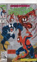 Amazing Spider-Man #362 2nd Carnage! 2nd Print!! Venom Too!!! VG