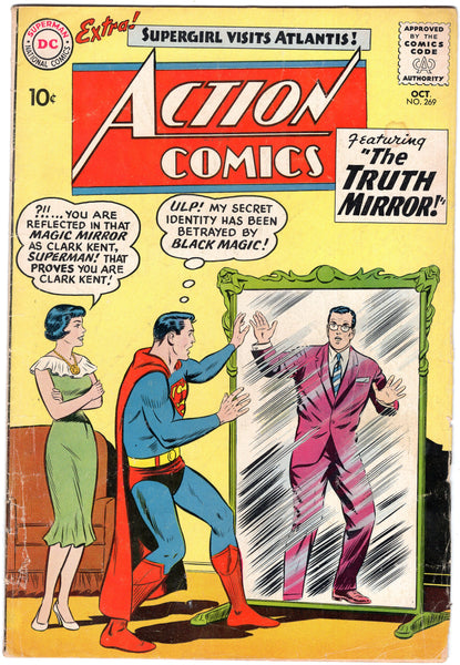 Action Comics #269 "The Truth Mirror!" Early Supergirl Appearance Silver Age Key VG