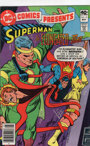 DC Comics Presents #21 Supes And The Elongated Man News Stand Variant VF