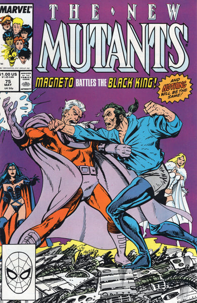 New Mutants #75 Magneto Battles The Black King! VF