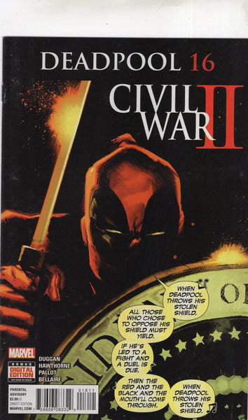 Deadpool #16 Civil War II FVF