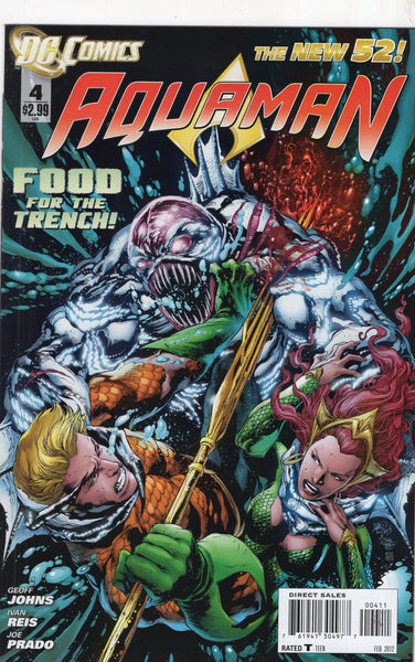 Aquaman #4 DC New 52 Series "Food For The Trench!" VF